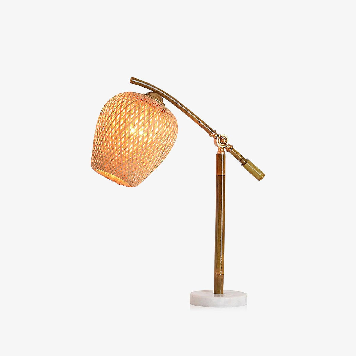 Zanell lámpara de mesa de bambú estilo zen