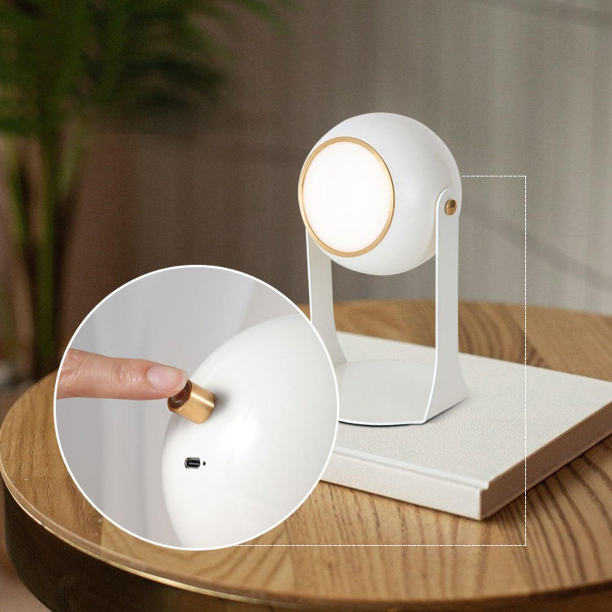Ulsken lámpara de mesa de acrílico minimalista