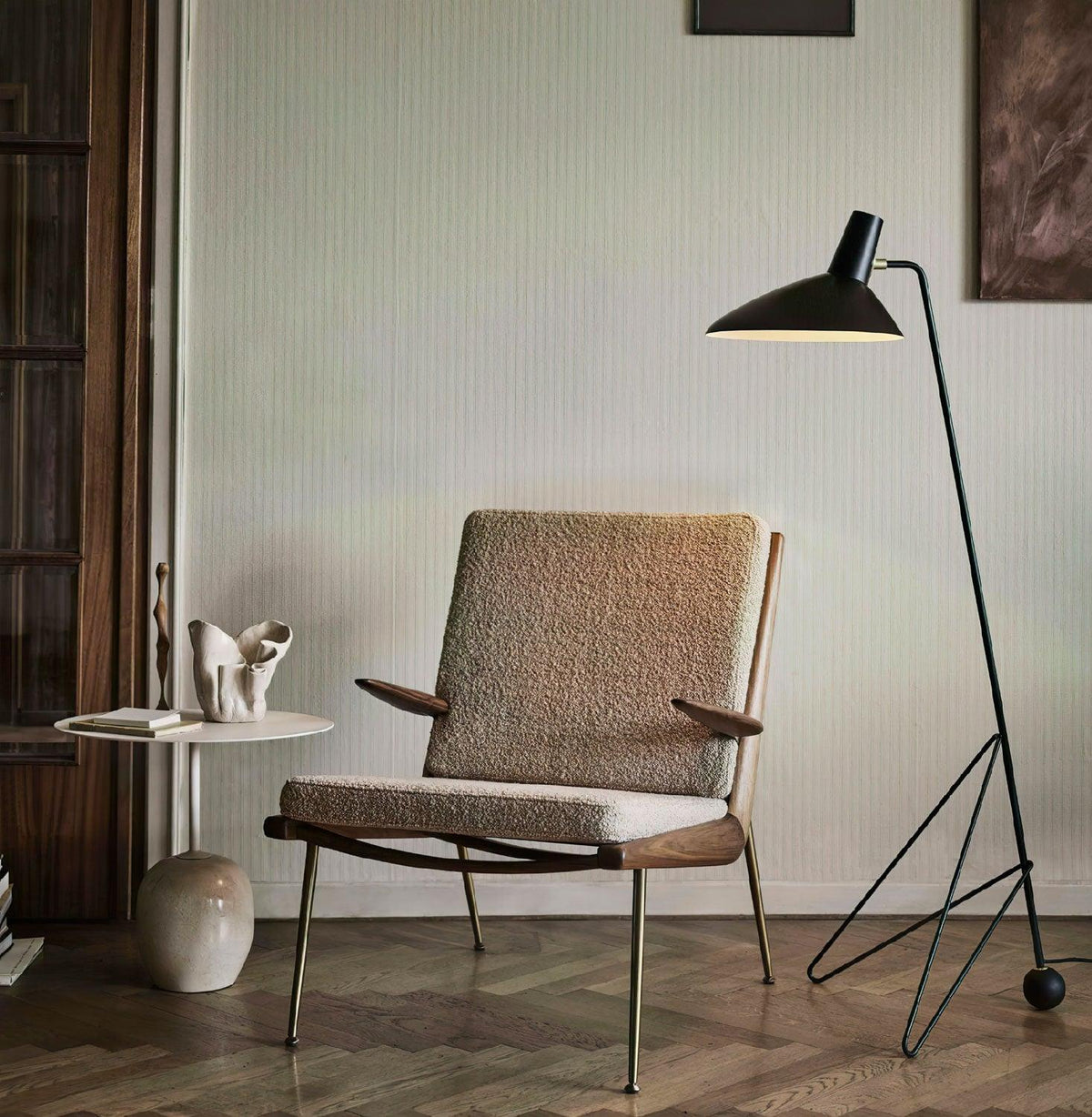Caleleria lámpara de pie moderna industrial