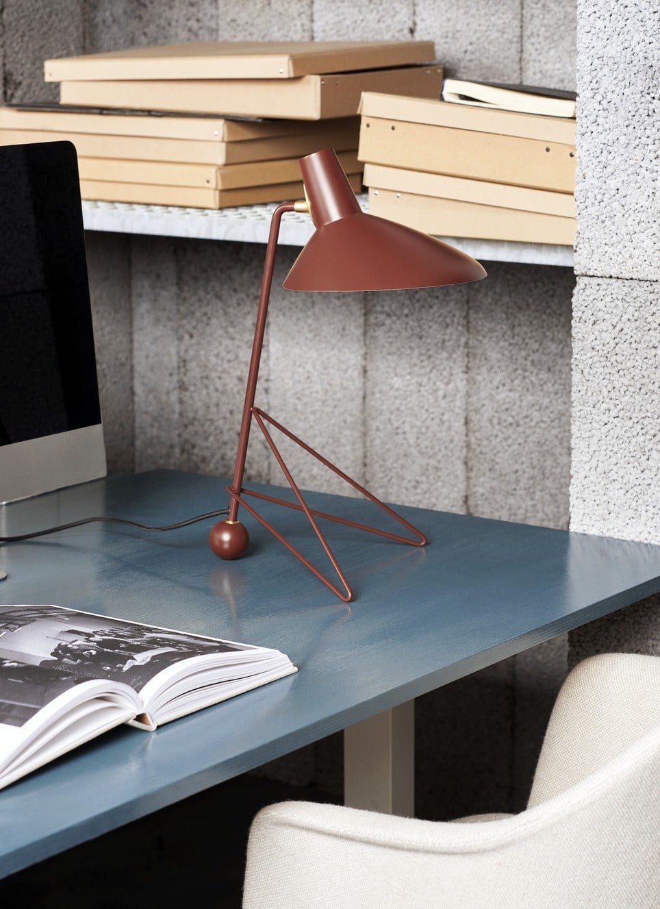 Pivot lámpara de mesa industrial