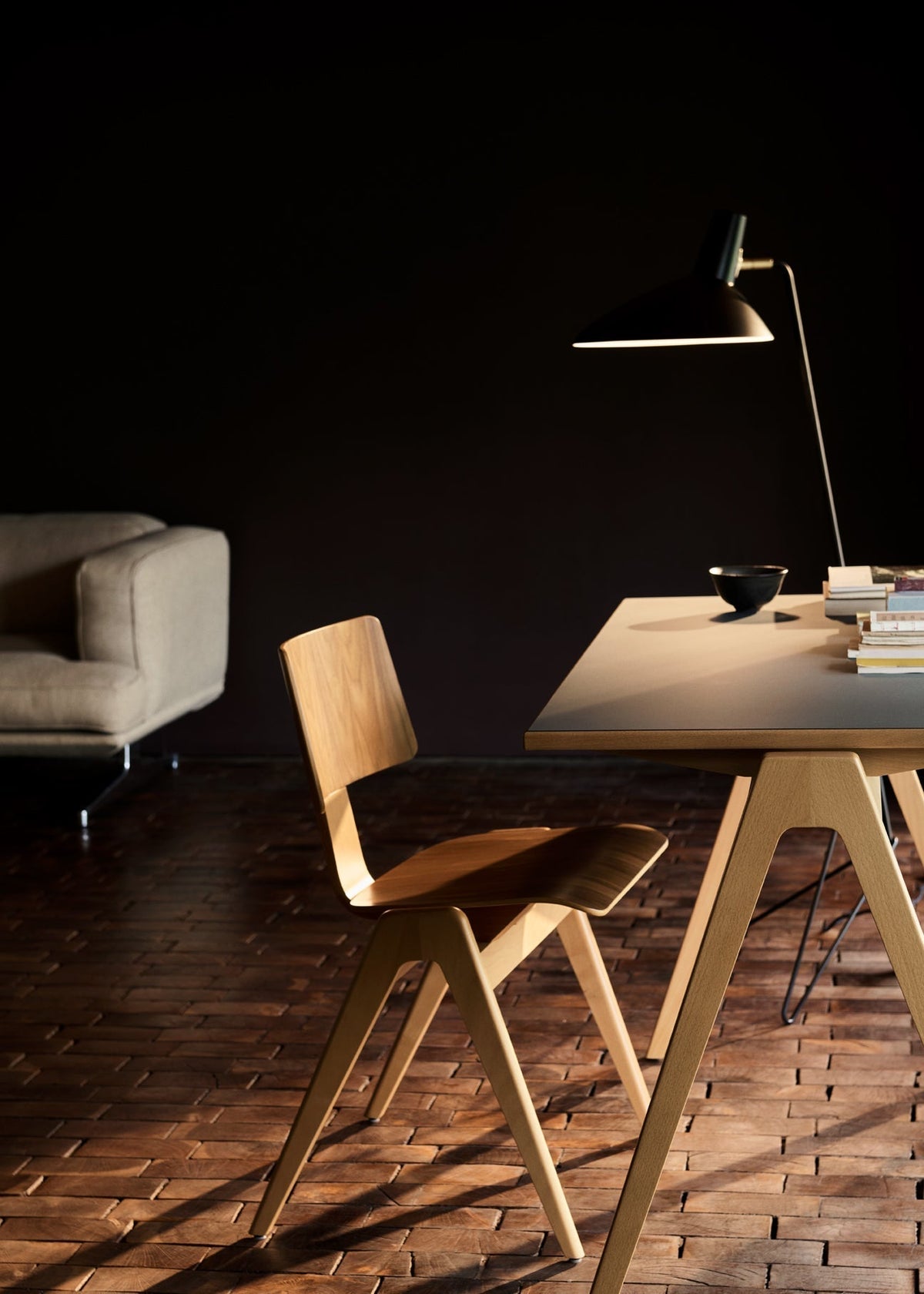Pivot lámpara de mesa industrial