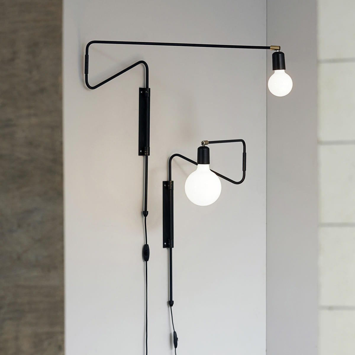Elsoreth aplique de pared moderno minimalista Swing