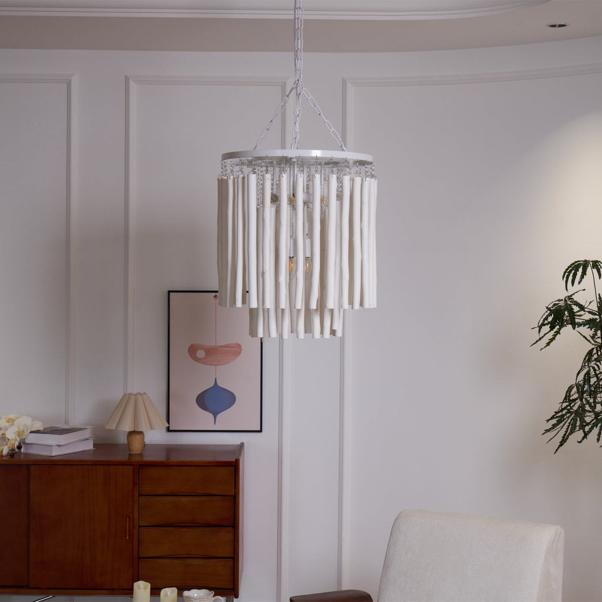 Xantir lámpara de araña postmoderna de lujo en madera