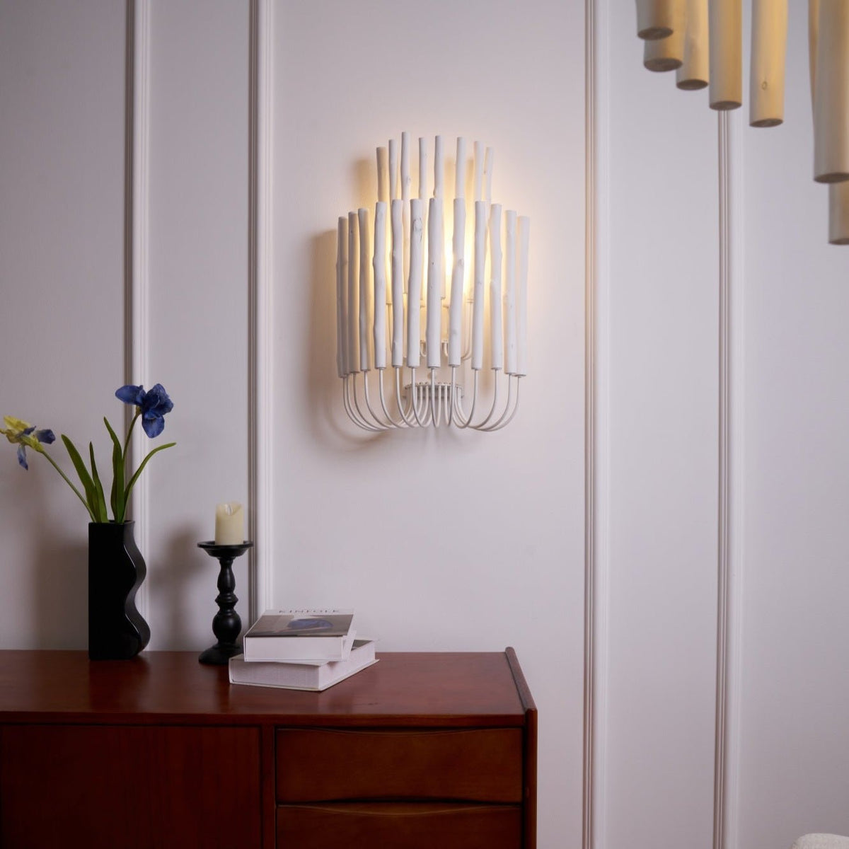 Vasilora aplique de pared individual de madera con diseño creativo artístico