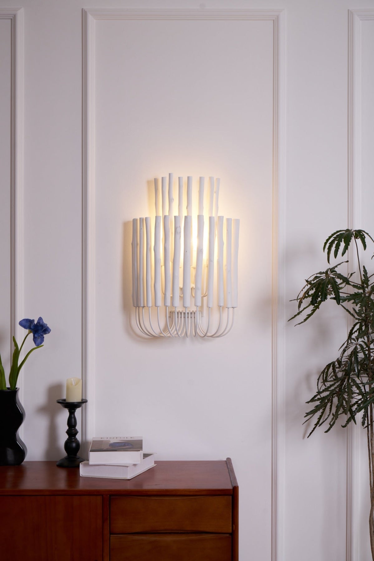 Vasilora aplique de pared individual de madera con diseño creativo artístico