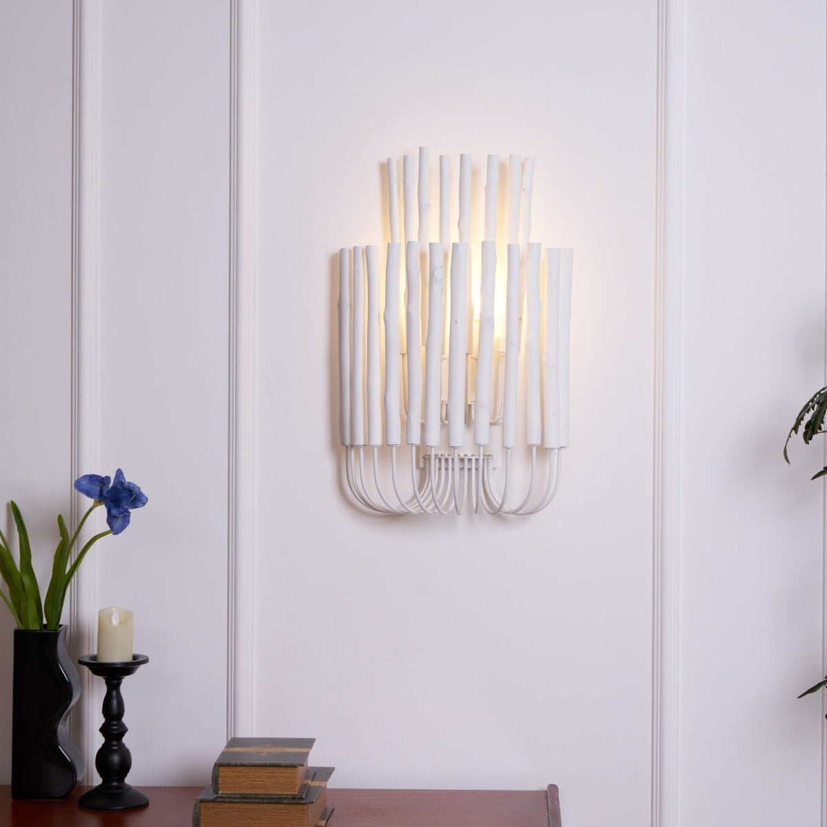 Vasilora aplique de pared individual de madera con diseño creativo artístico
