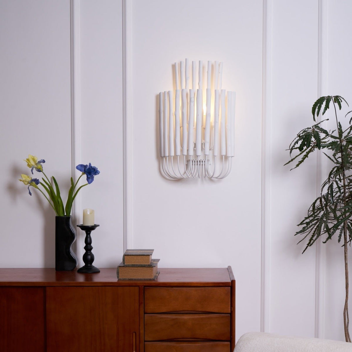 Vasilora aplique de pared individual de madera con diseño creativo artístico