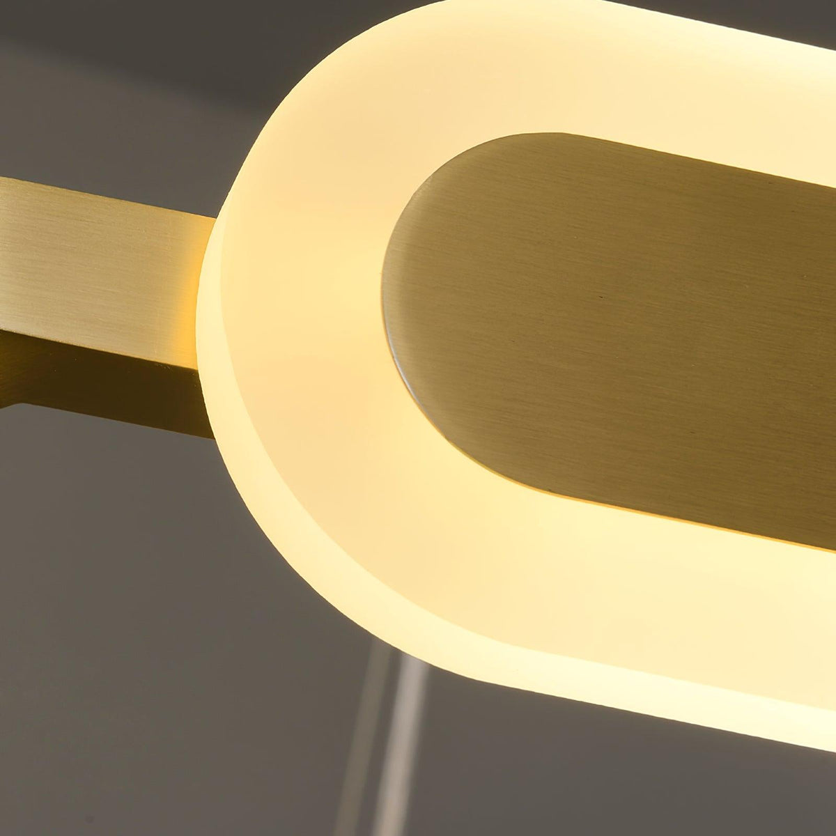Din lámpara de araña geométrica de latón