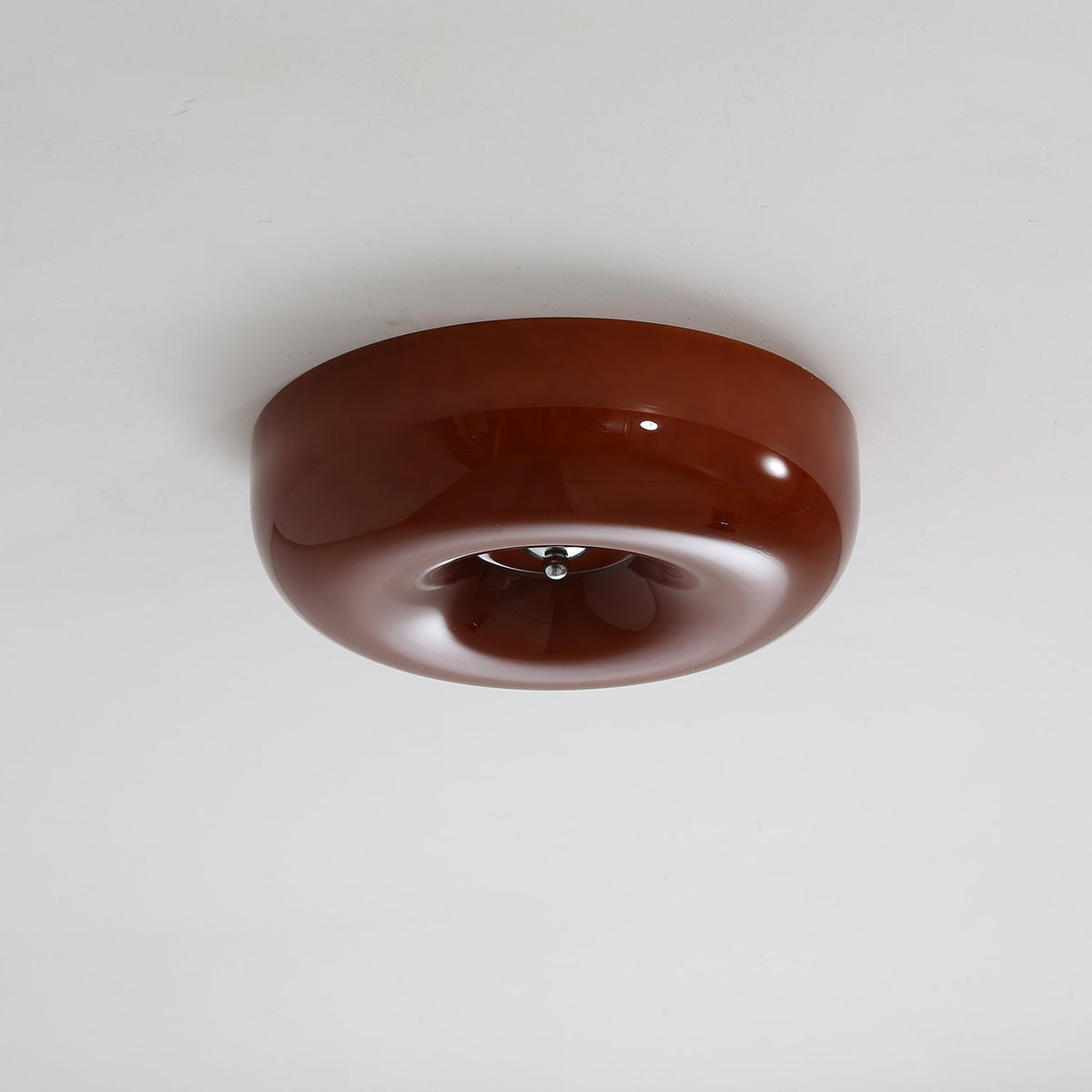Cam lámpara de techo moderna minimalista de vidrio con diseño en espiral