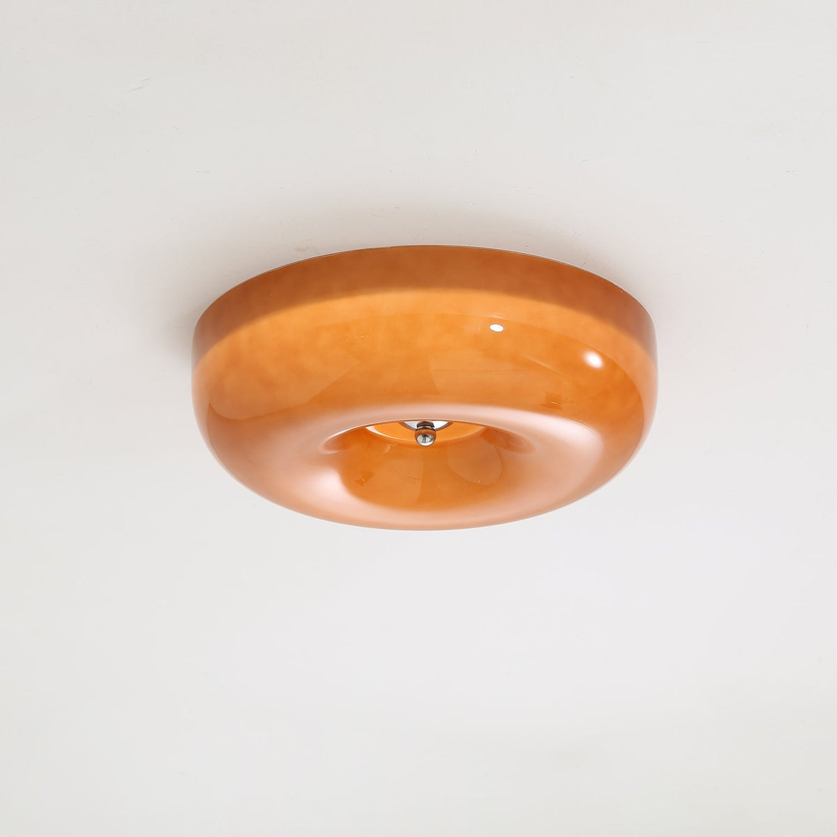Cam lámpara de techo moderna minimalista de vidrio con diseño en espiral