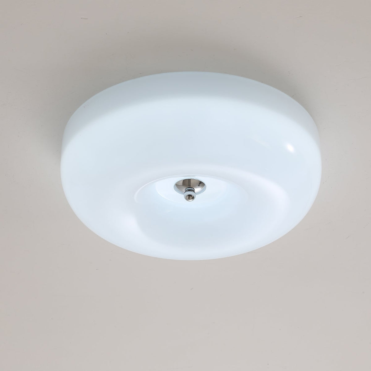 Cam lámpara de techo moderna minimalista de vidrio con diseño en espiral