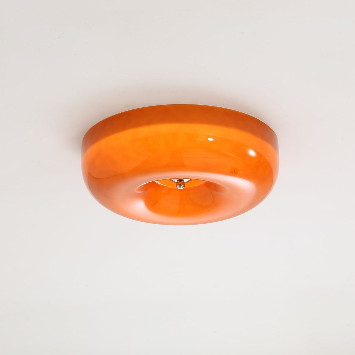Cam lámpara de techo moderna minimalista de vidrio con diseño en espiral