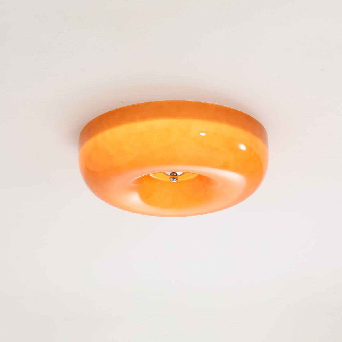 Cam lámpara de techo moderna minimalista de vidrio con diseño en espiral