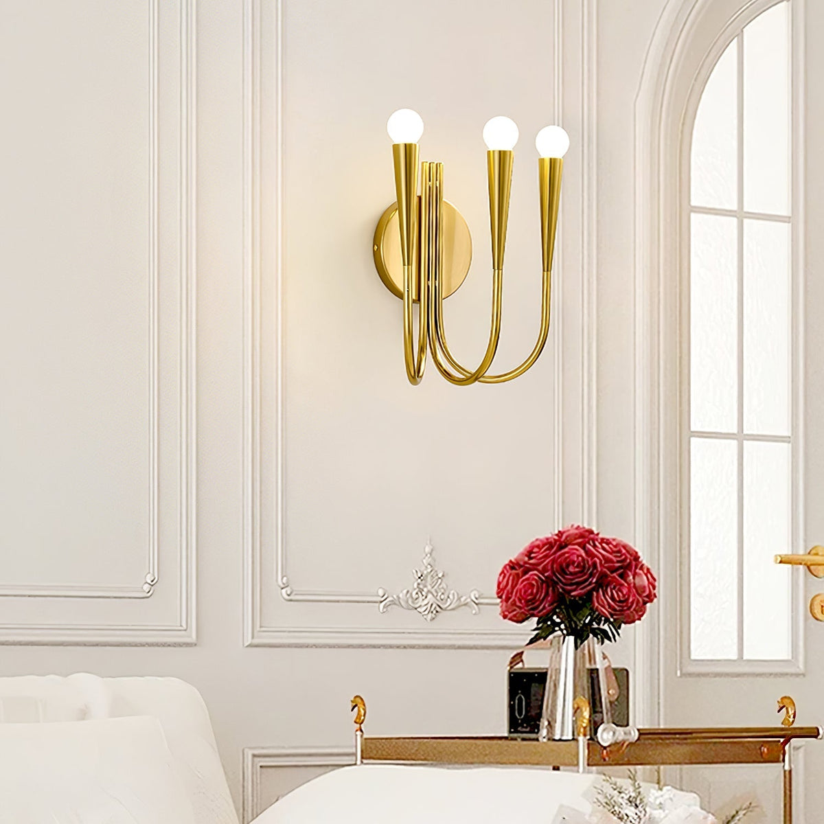 Eoveth aplique de pared Premium elegancia con vidrio