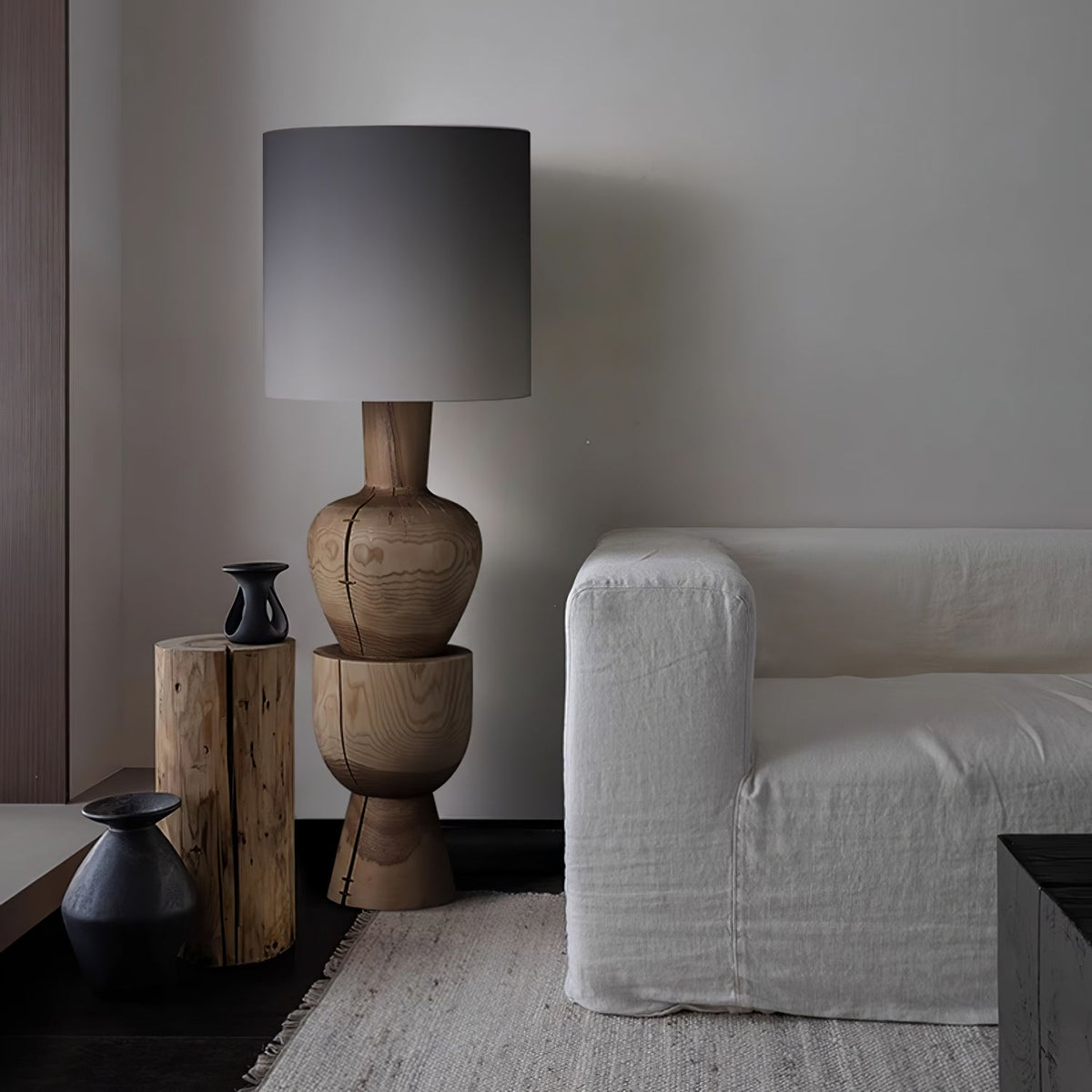 Flynis lámpara de mesa de madera