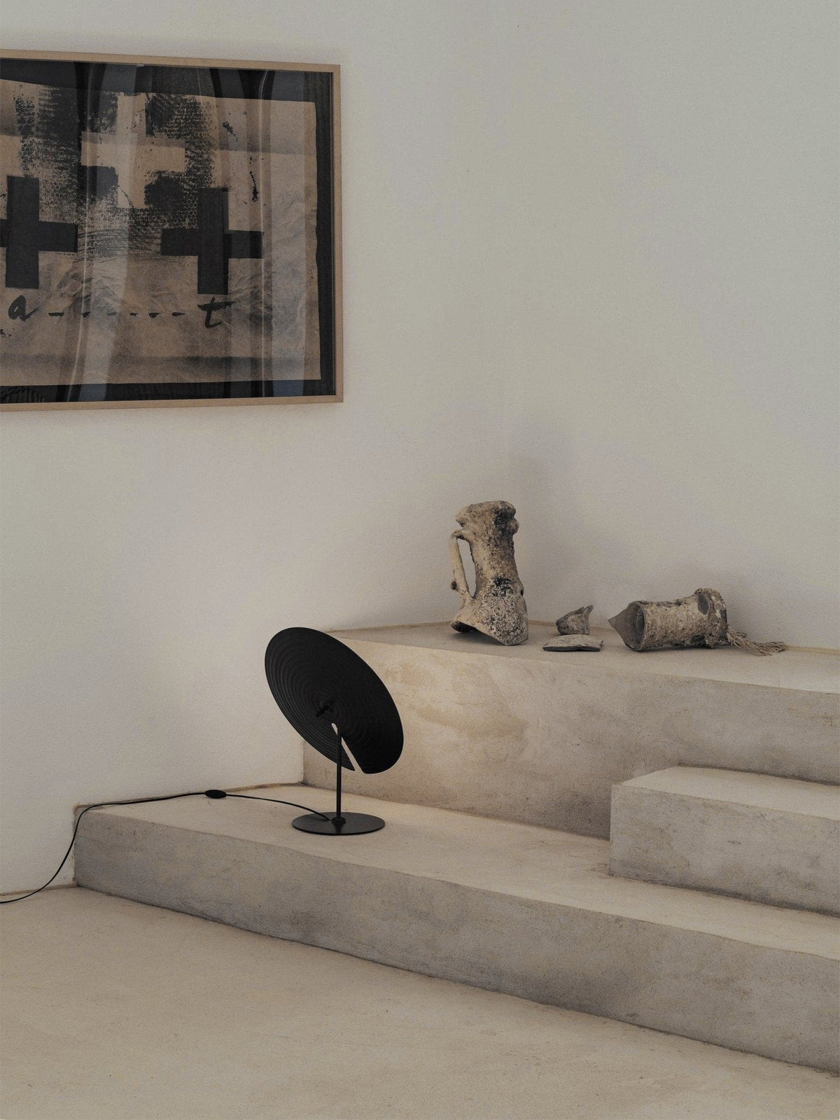 Vortex lámpara de mesa moderna de aluminio