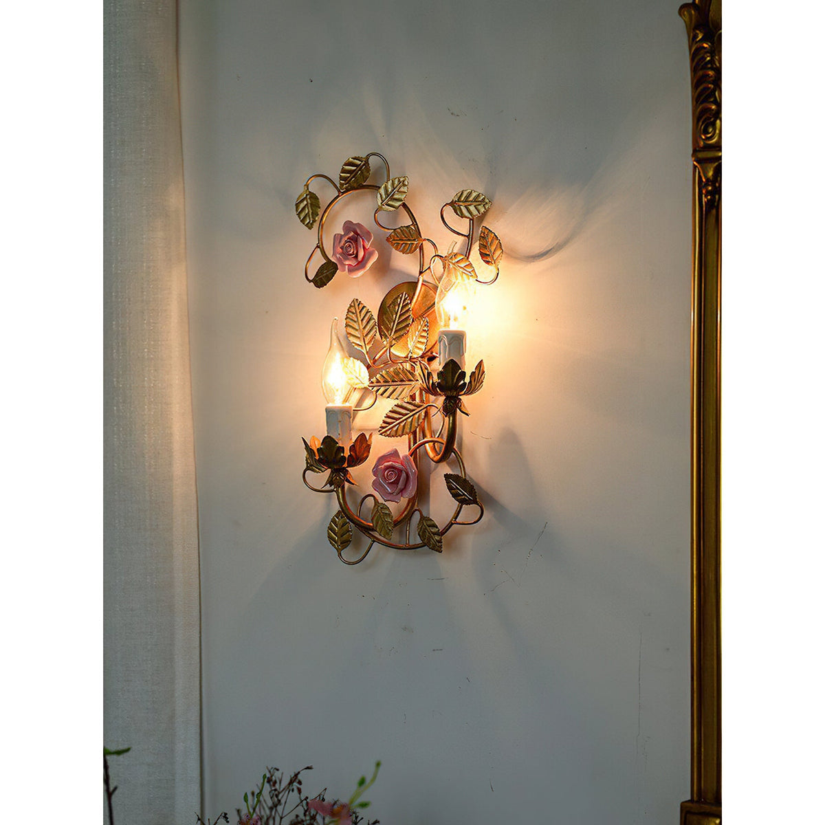 Aplique de pared flor