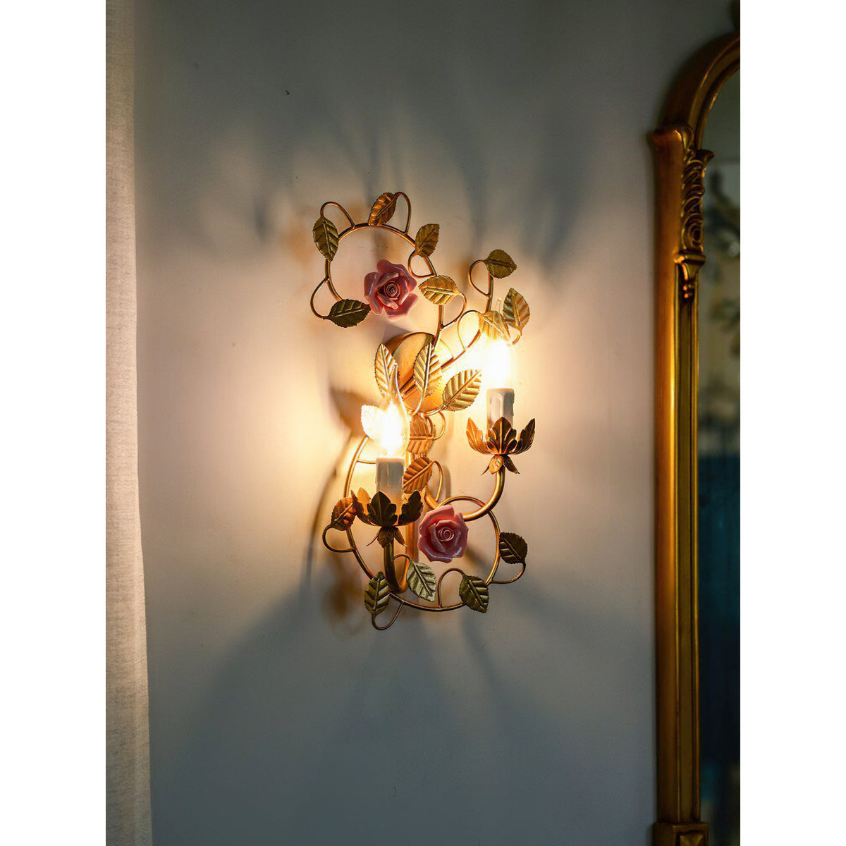 Aplique de pared flor