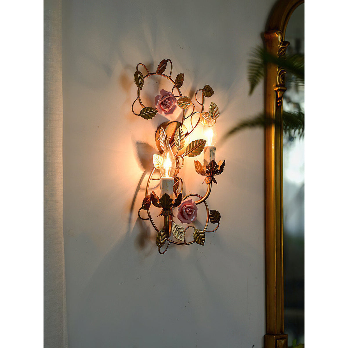 Aplique de pared flor