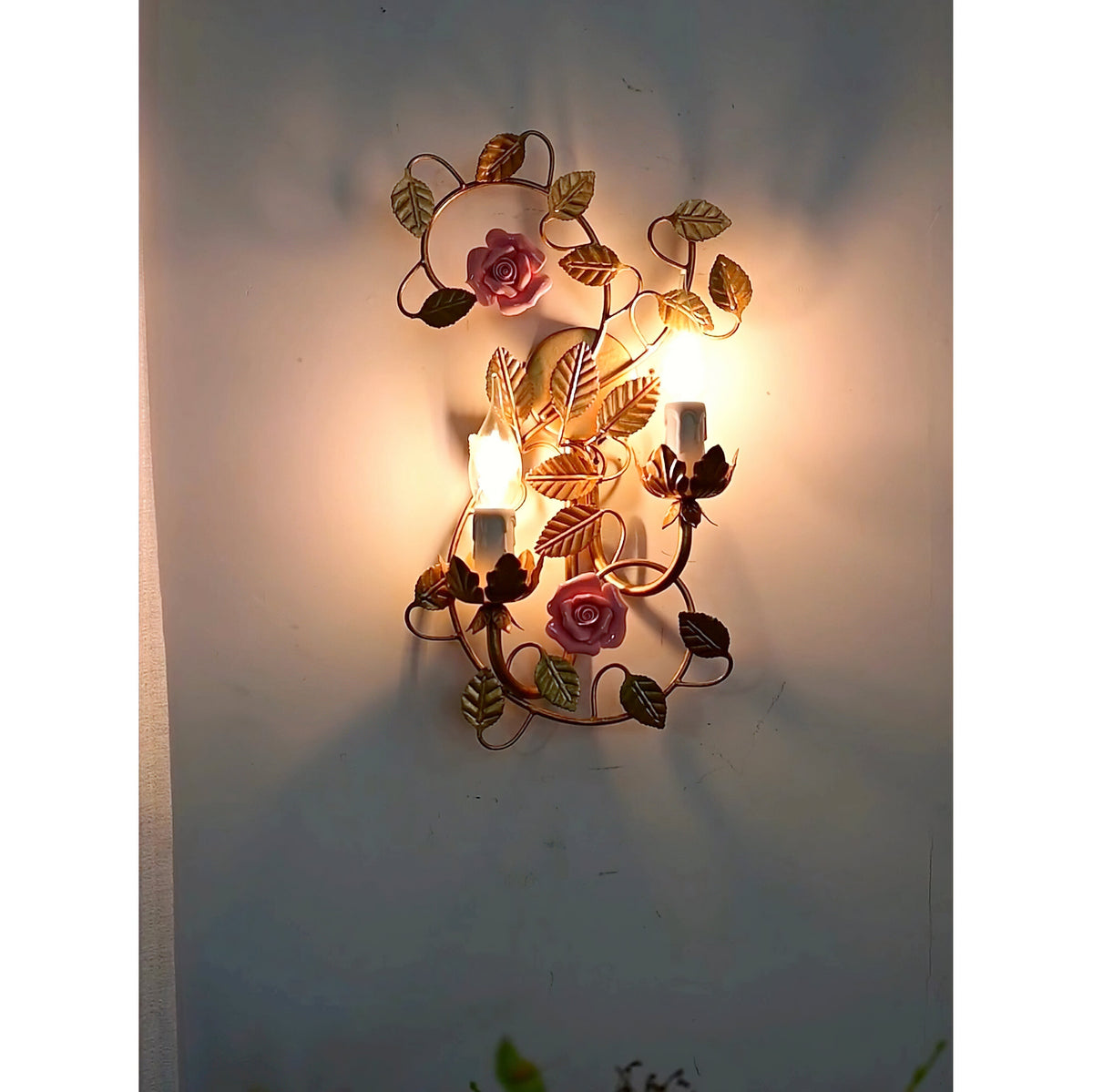 Aplique de pared flor