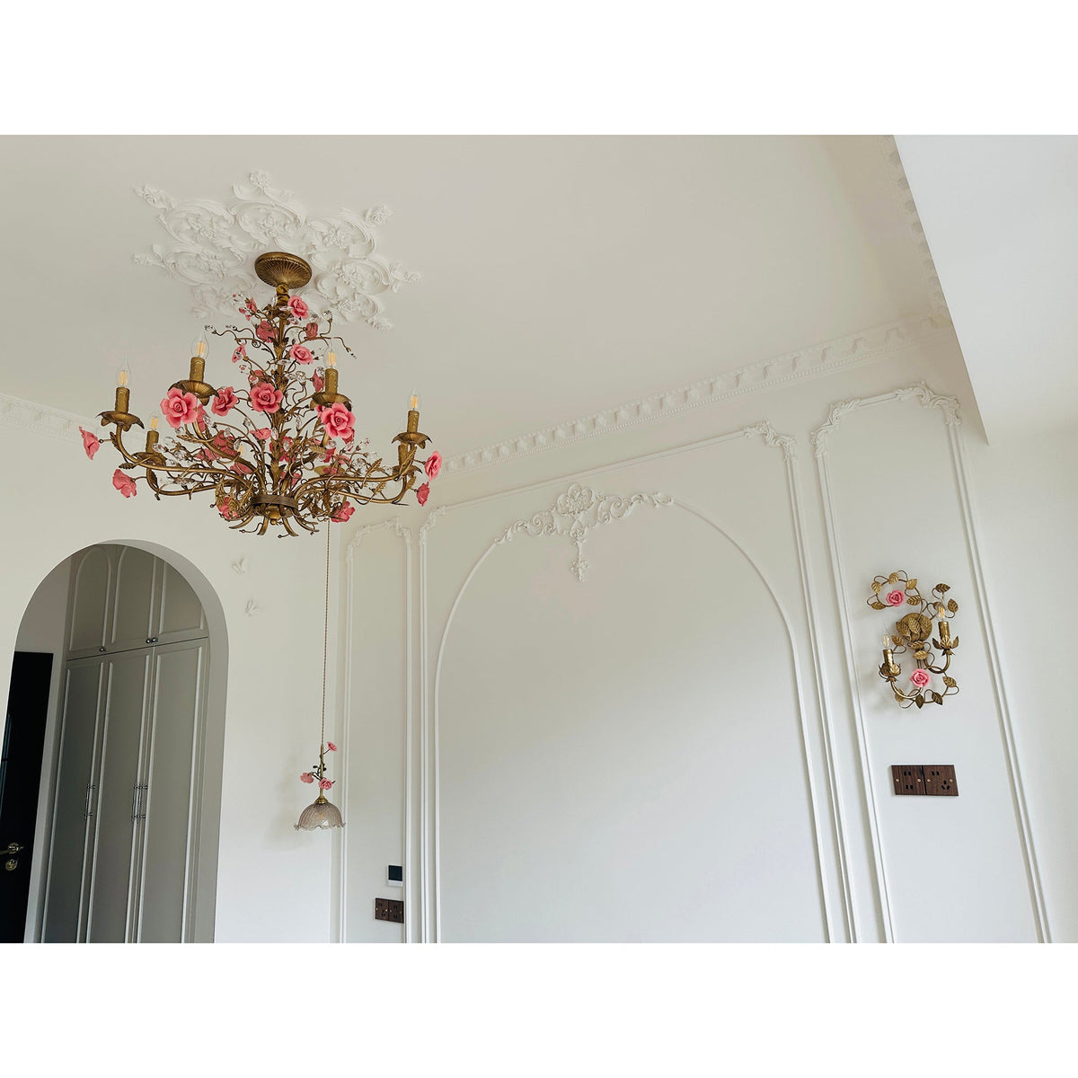 Aplique de pared flor