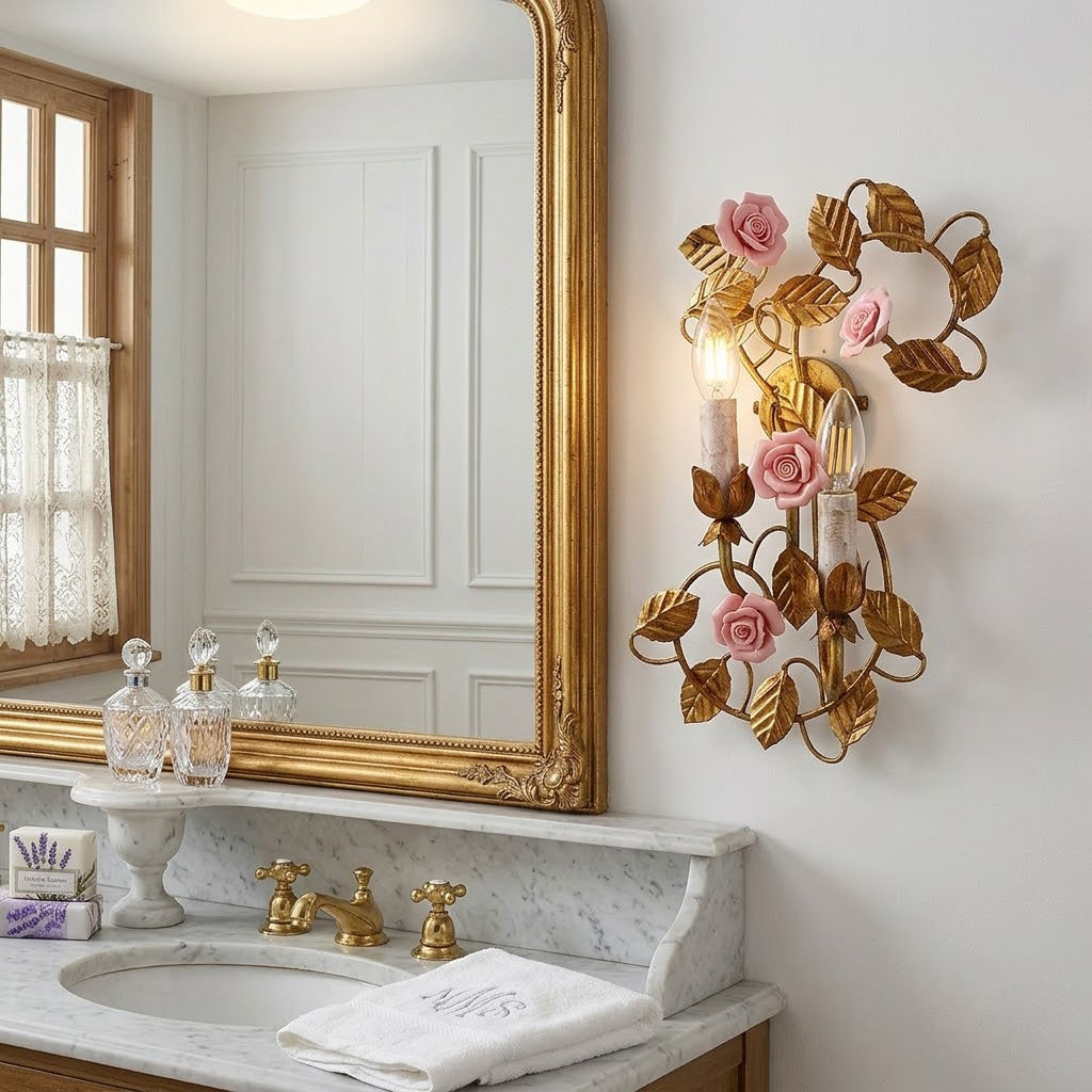 Aplique de pared flor
