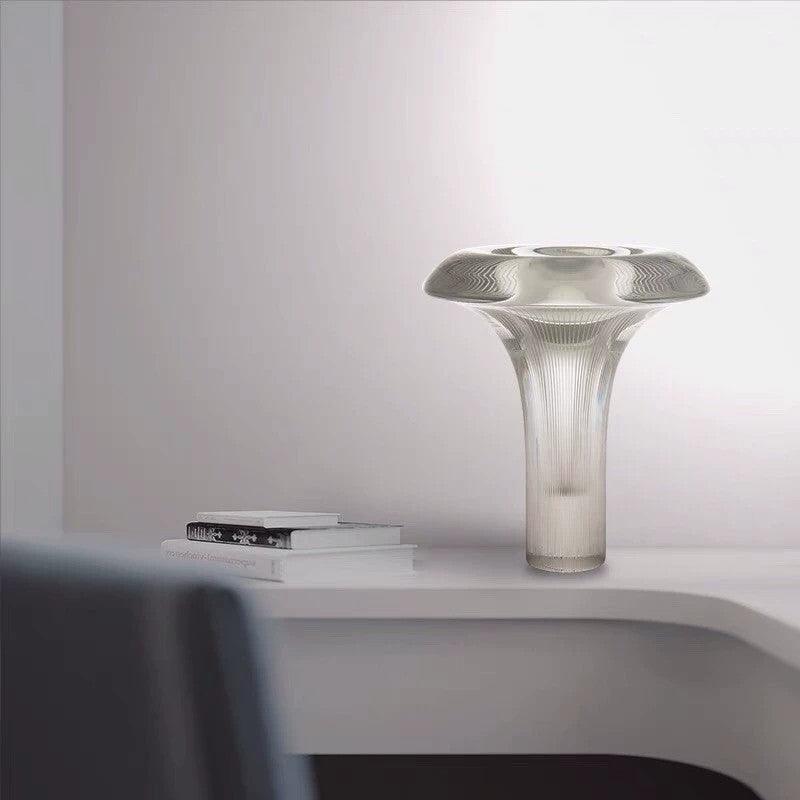 Carl lámpara de mesa moderna de vidrio
