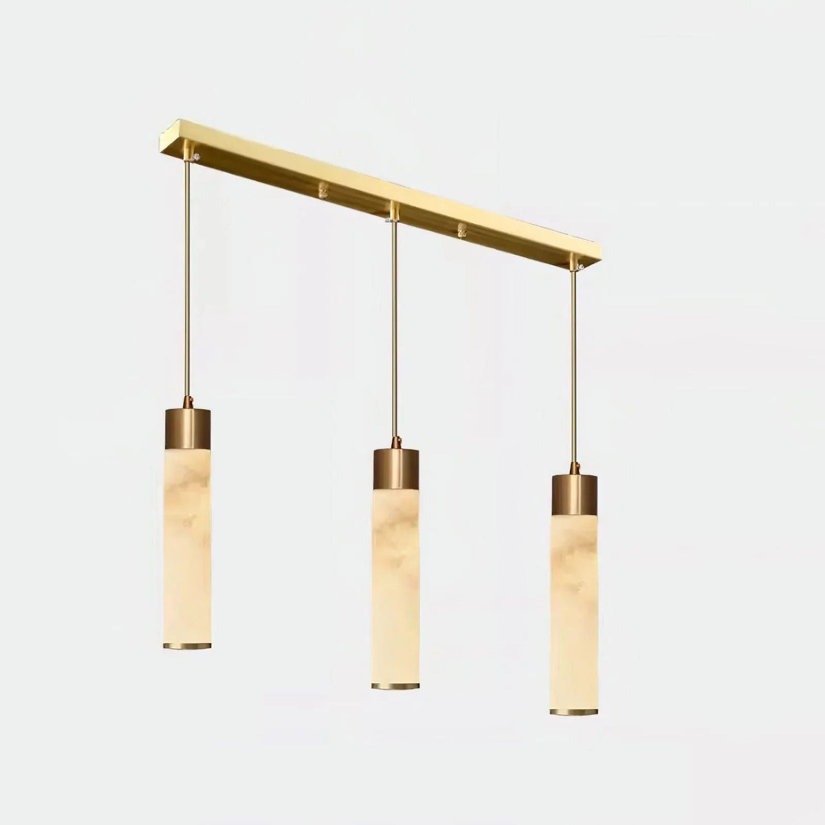 Dike White Alabaster Pendant Light