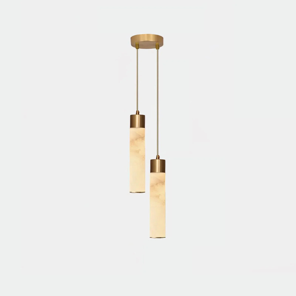 Dike White Alabaster Pendant Light