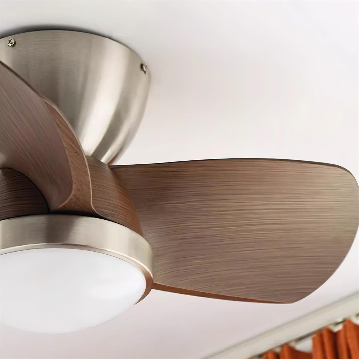 Rinerel ventilador de techo con luz moderno de madera