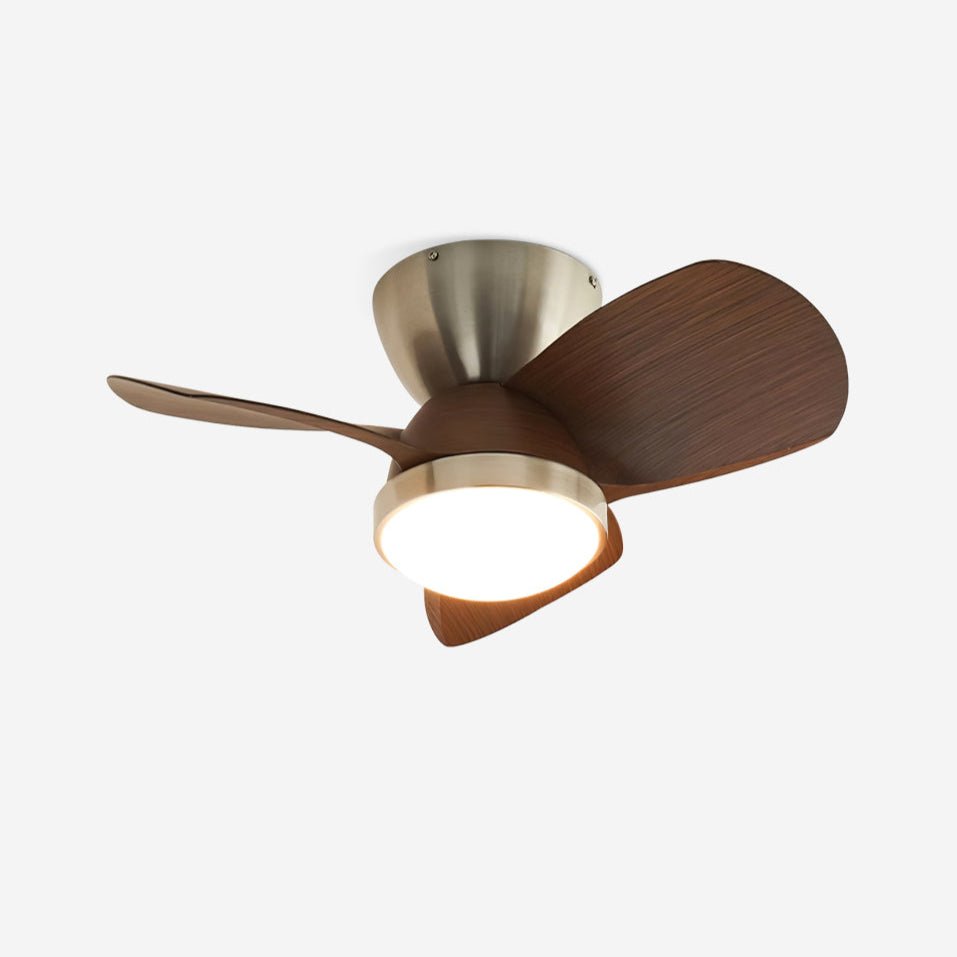 Rinerel ventilador de techo con luz moderno de madera