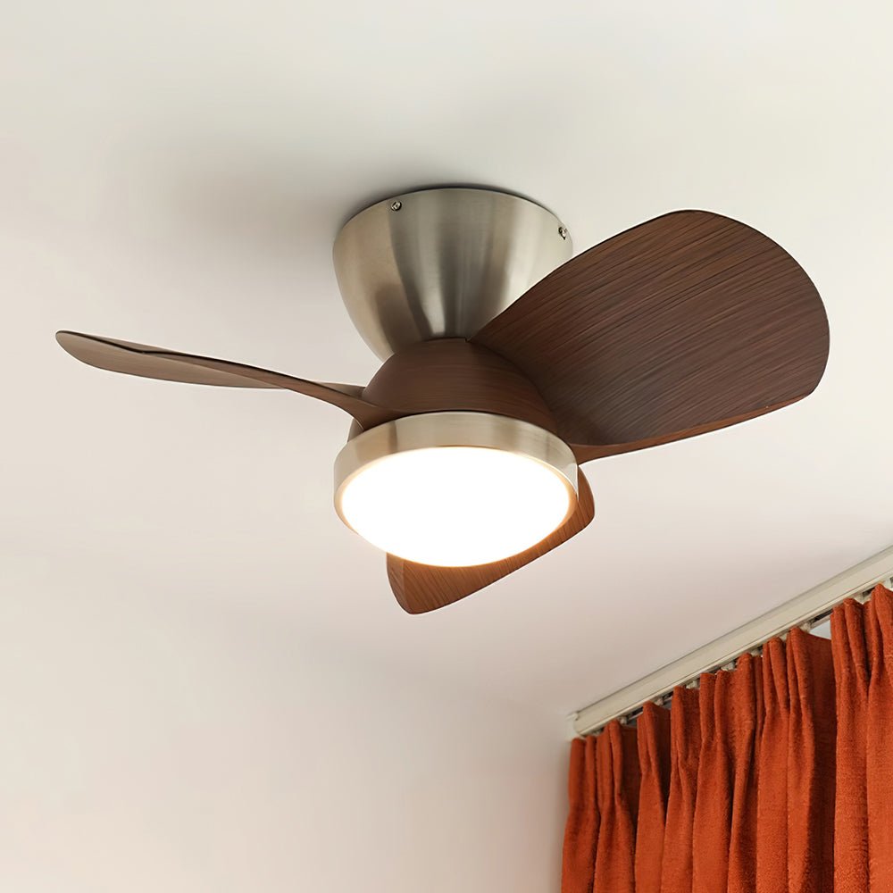 Rinerel ventilador de techo con luz moderno de madera