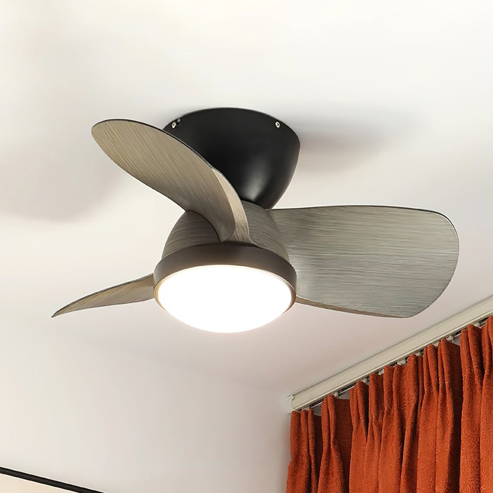 Rinerel ventilador de techo con luz moderno de madera