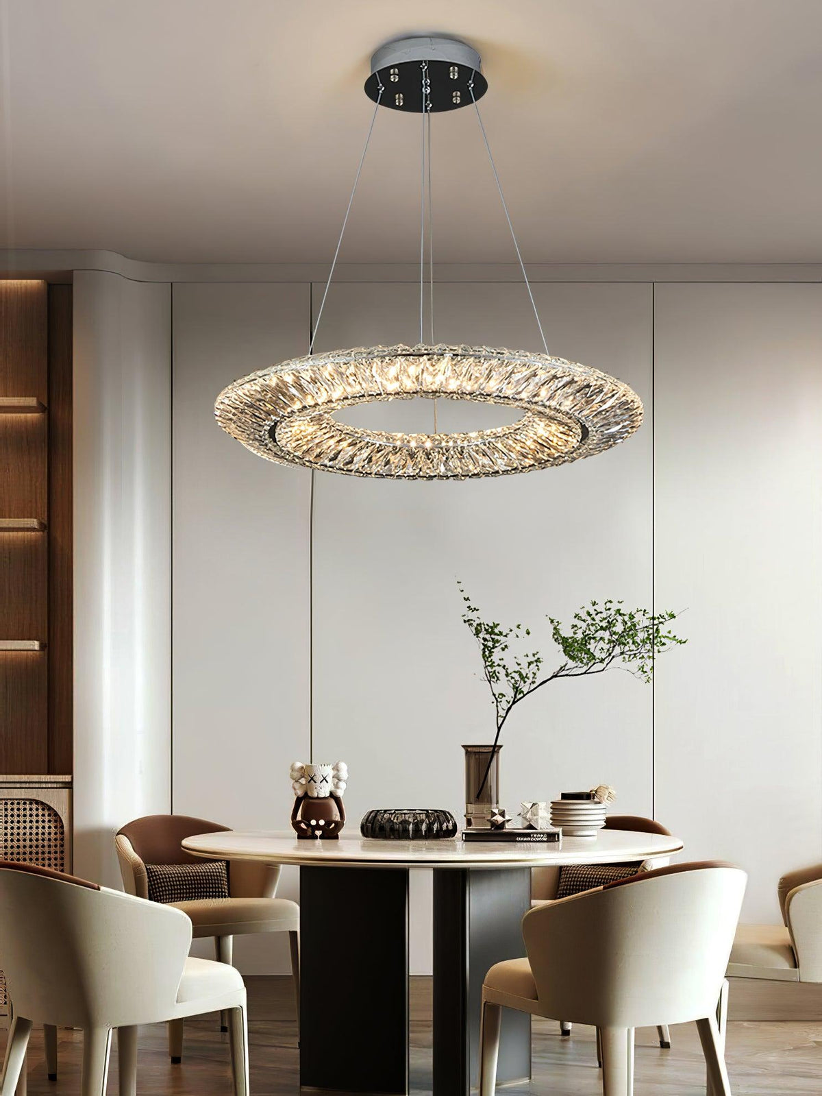 Tev lámpara de araña Geometric cristal LED Elegante