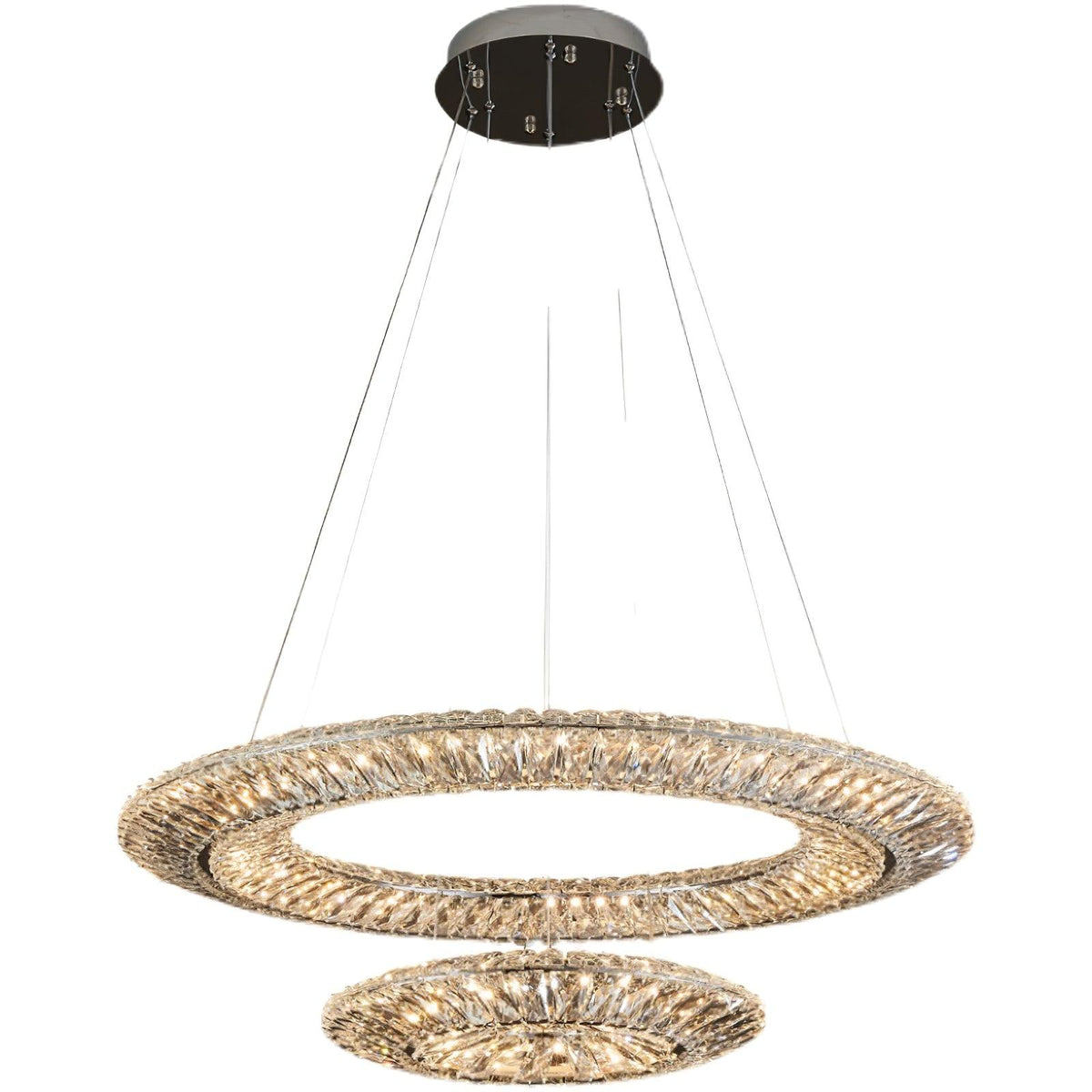 Tev lámpara de araña Geometric cristal LED Elegante
