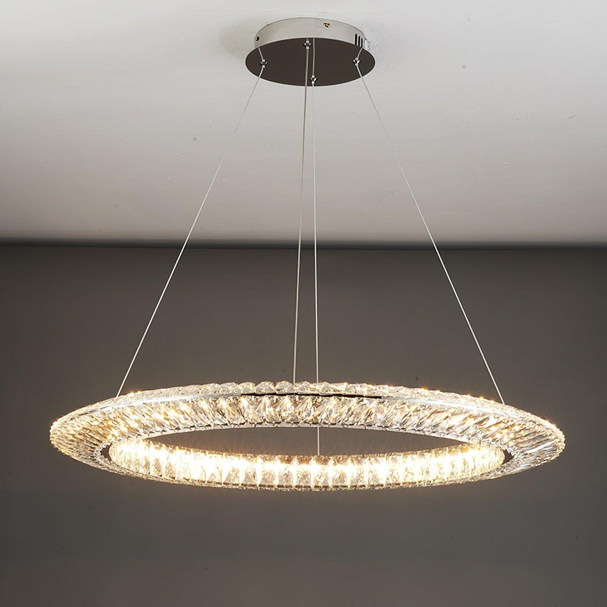 Tev lámpara de araña Geometric cristal LED Elegante