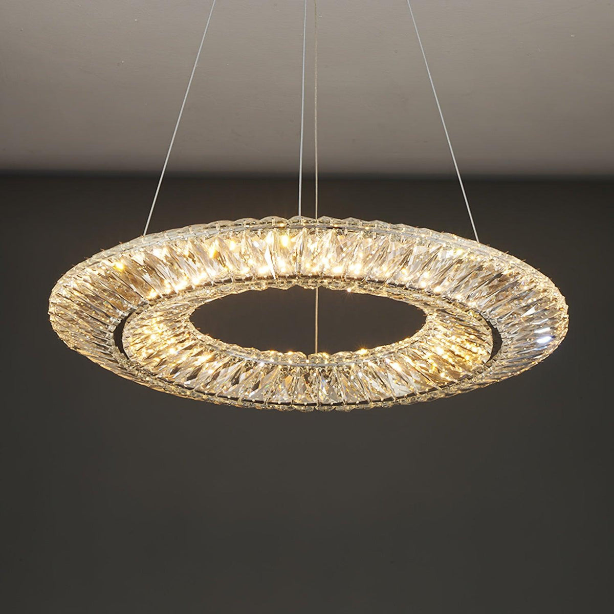 Tev lámpara de araña Geometric cristal LED Elegante