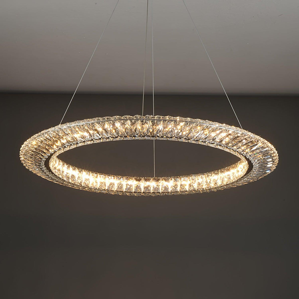 Tev lámpara de araña Geometric cristal LED Elegante