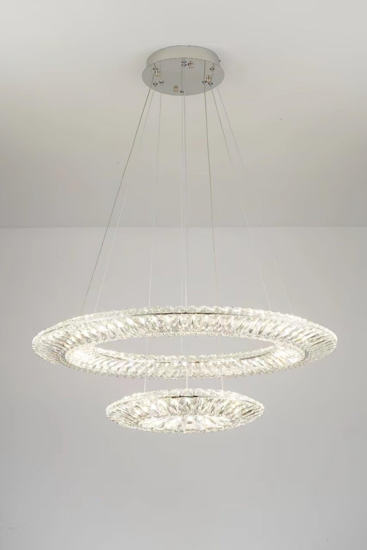 Tev lámpara de araña Geometric cristal LED Elegante