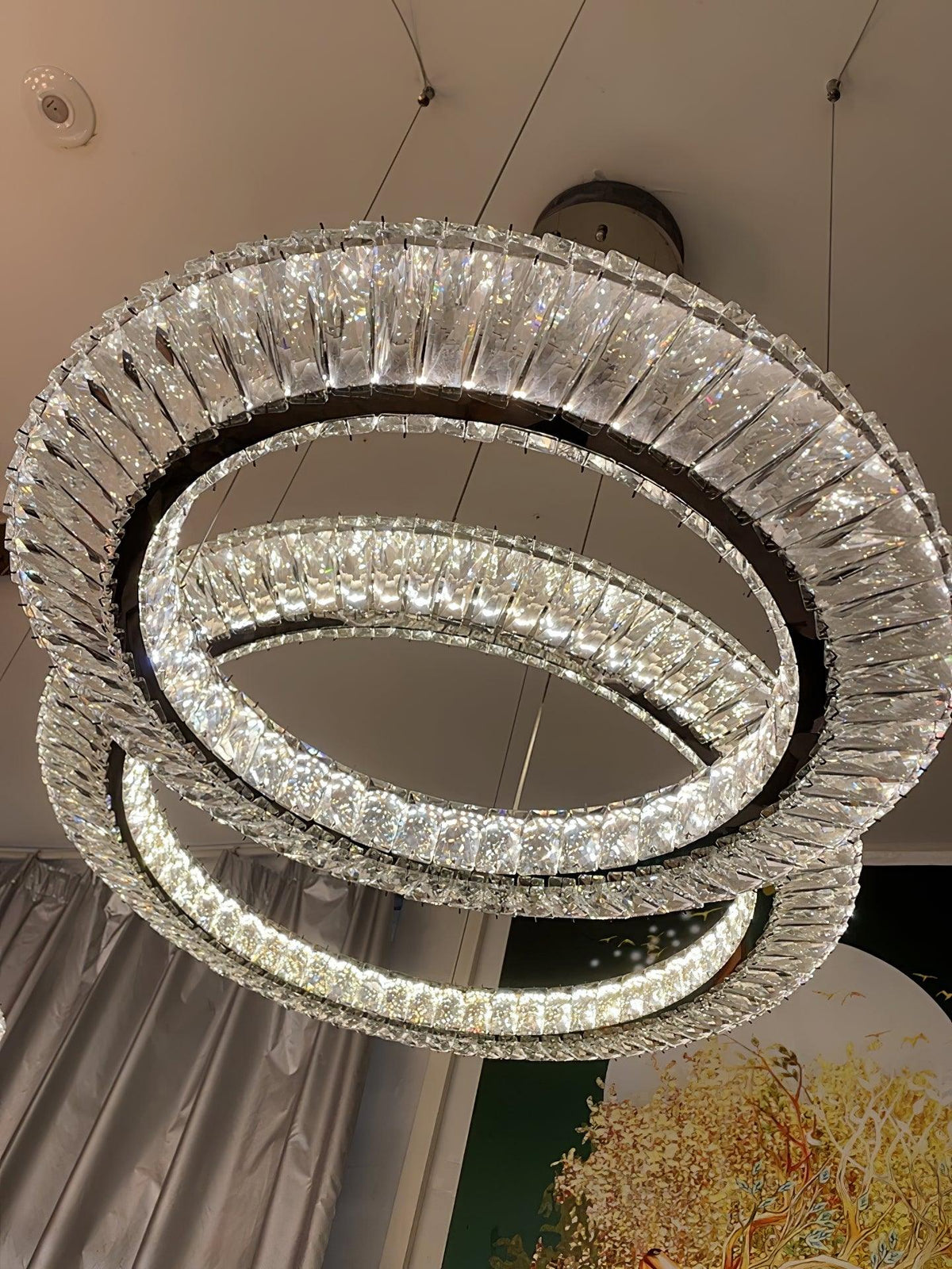 Tev lámpara de araña Geometric cristal LED Elegante