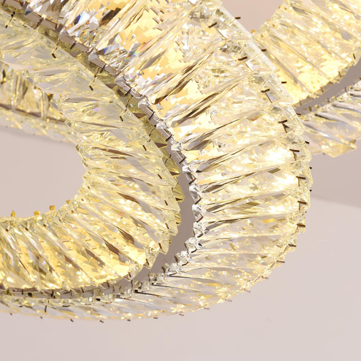 Tev lámpara de araña Geometric cristal LED Elegante