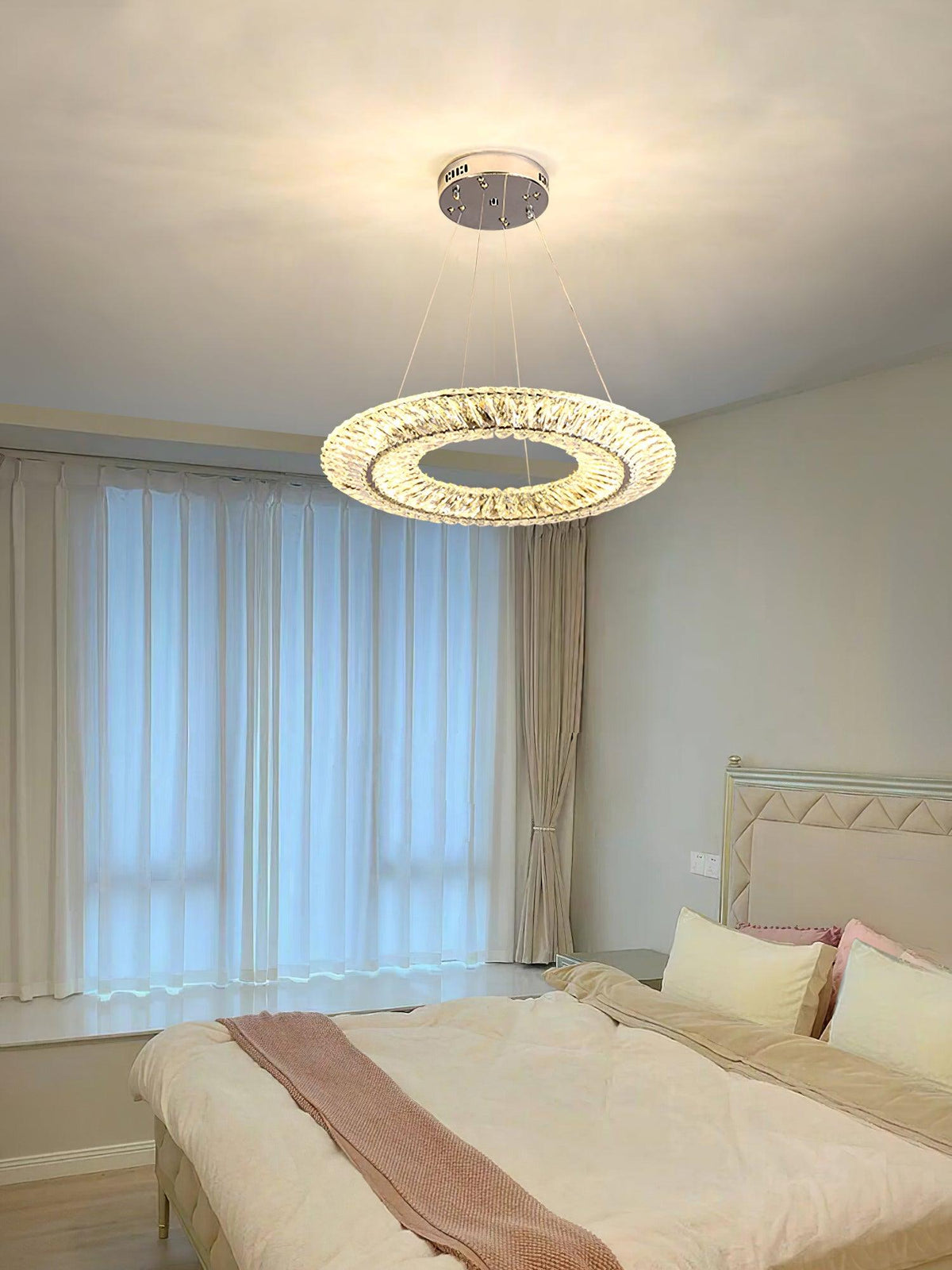 Tev lámpara de araña Geometric cristal LED Elegante