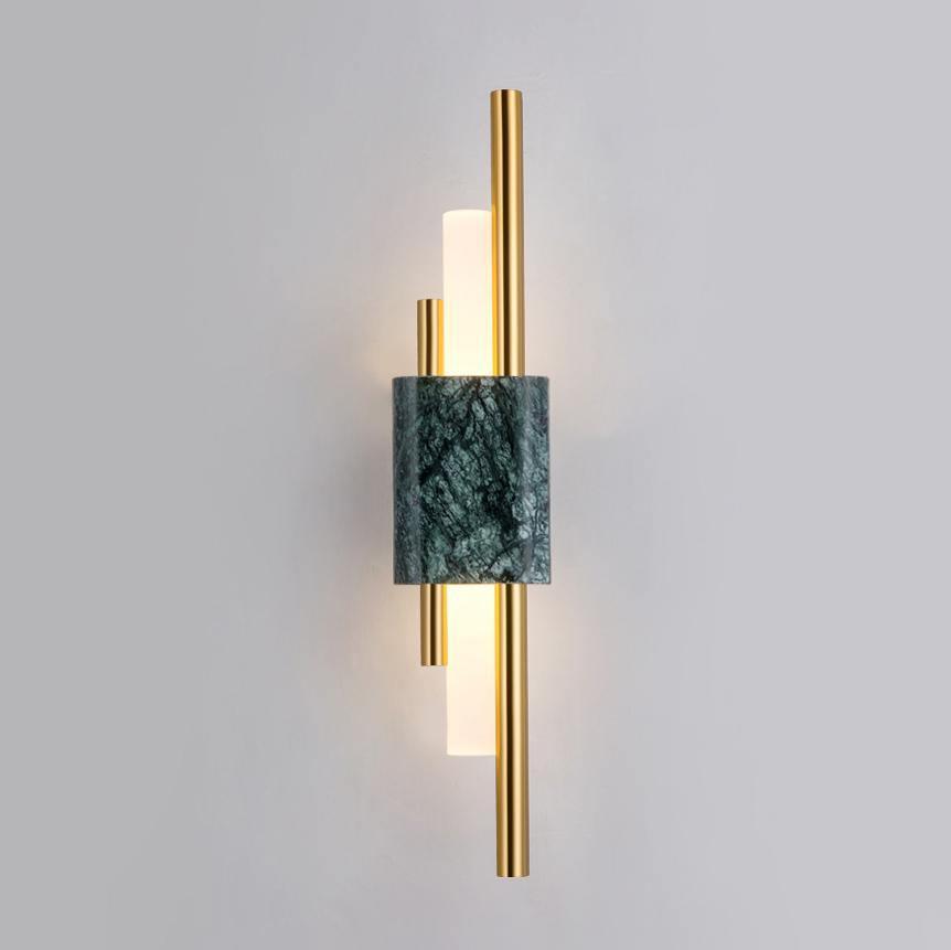 Evely aplique de pared Premium nórdico de arte con acabados en mármol enchufable