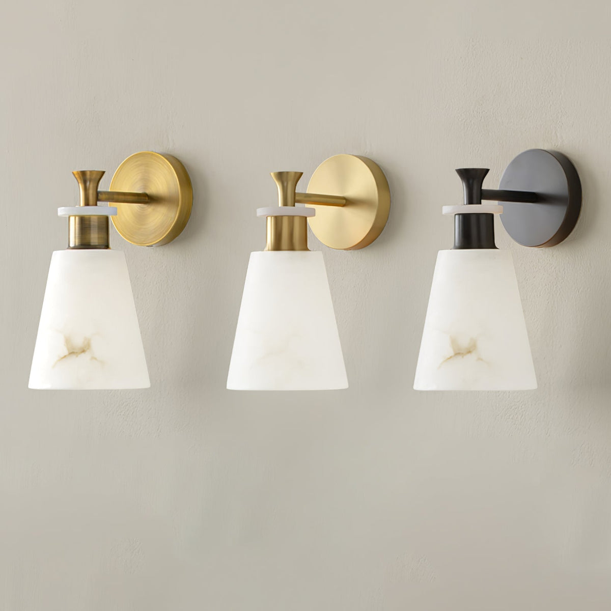 Tapered aplique de pared alabastro