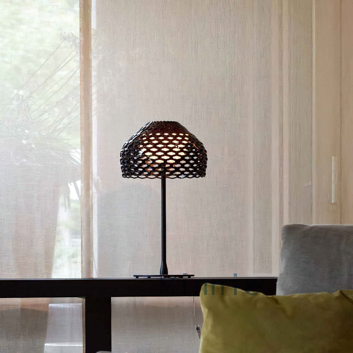 Vintace lámpara de mesa industrial de plástico
