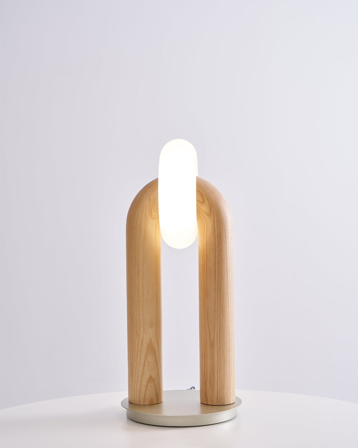 Raelix lámpara de mesa de madera vintage
