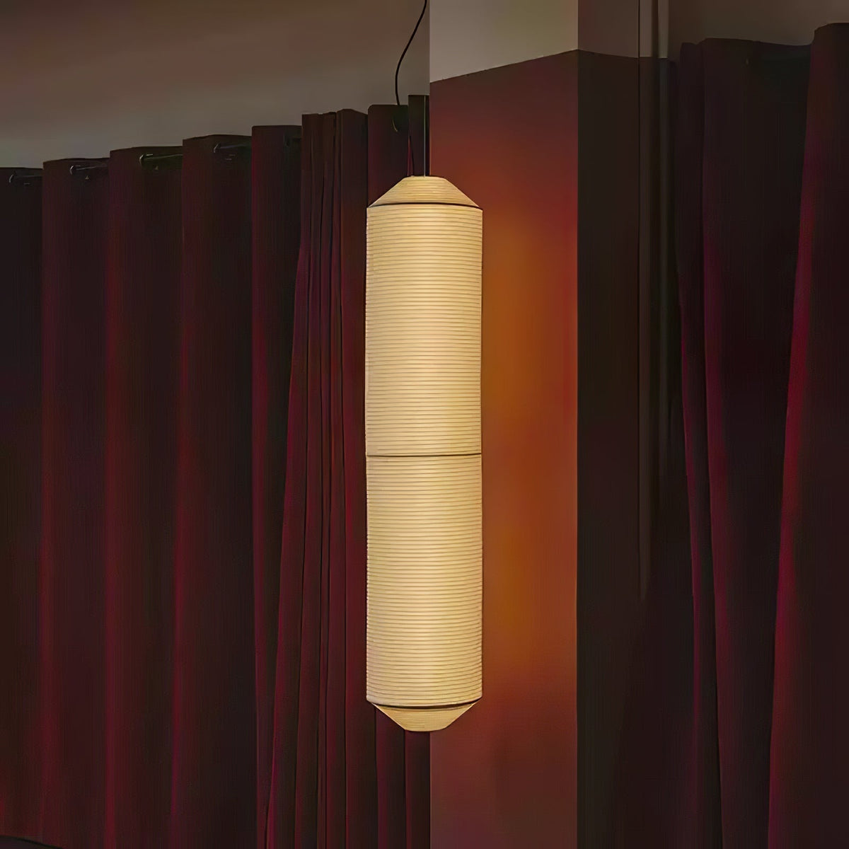 Citheis Lámpara Colgante Minimalista de Seda Natural de Morera