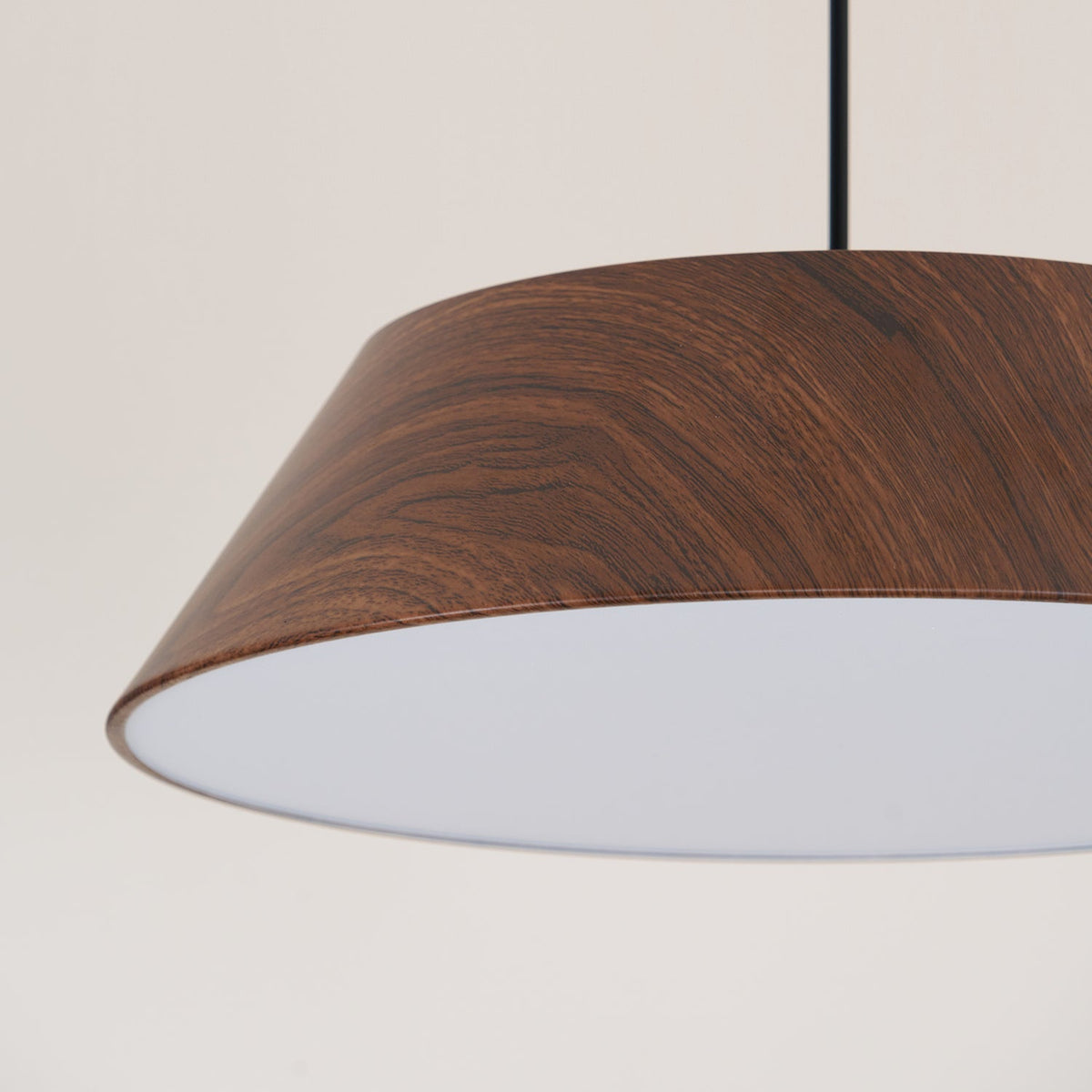 Novain lámpara colgante de madera con grano de madera