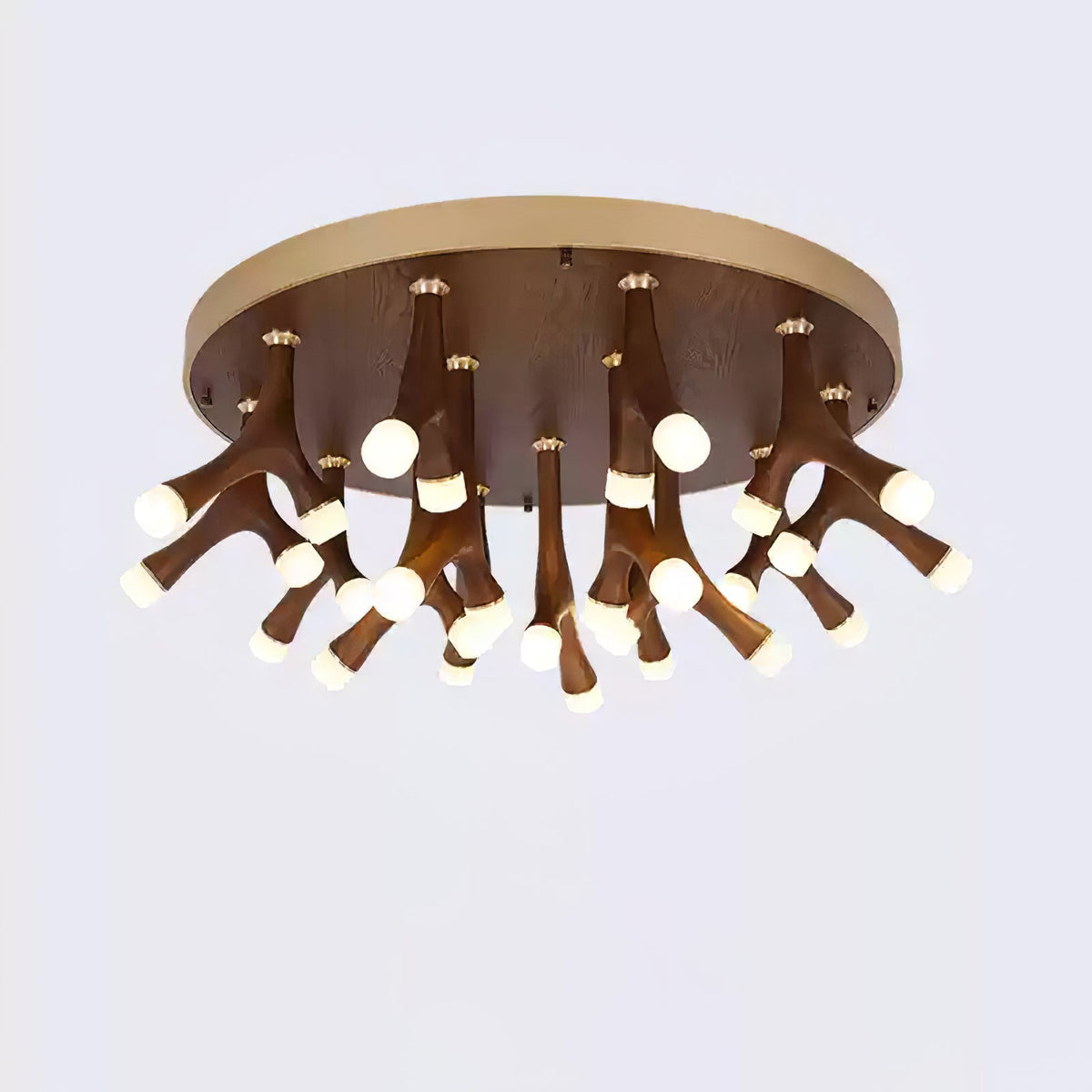 Vilorion lámpara de techo inspirada en la naturaleza con madera