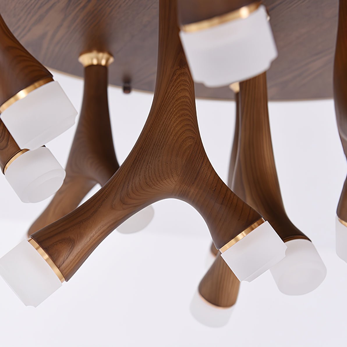 Vilorion lámpara de techo inspirada en la naturaleza con madera